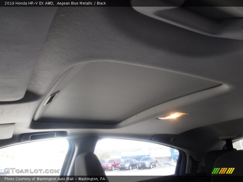 Aegean Blue Metallic / Black 2019 Honda HR-V EX AWD