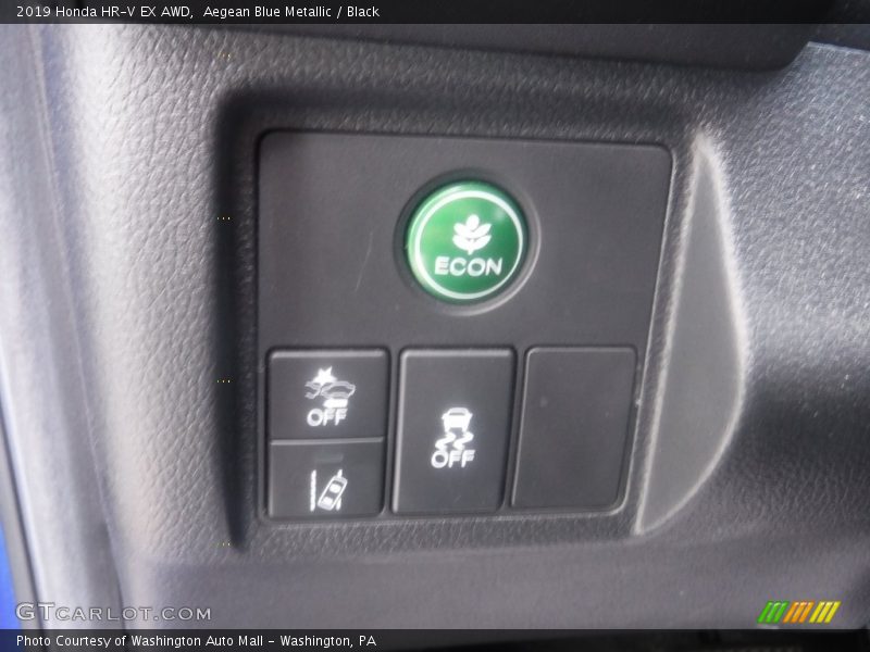 Aegean Blue Metallic / Black 2019 Honda HR-V EX AWD