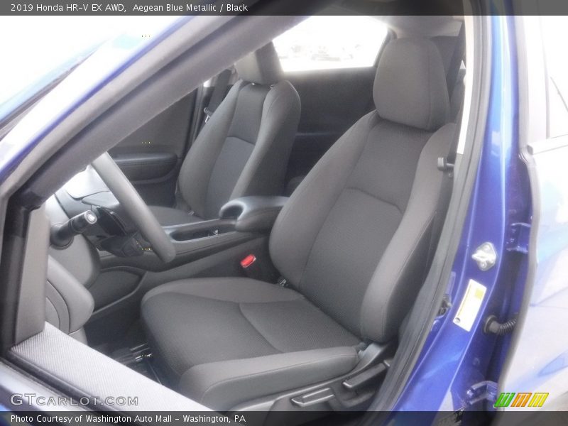Aegean Blue Metallic / Black 2019 Honda HR-V EX AWD