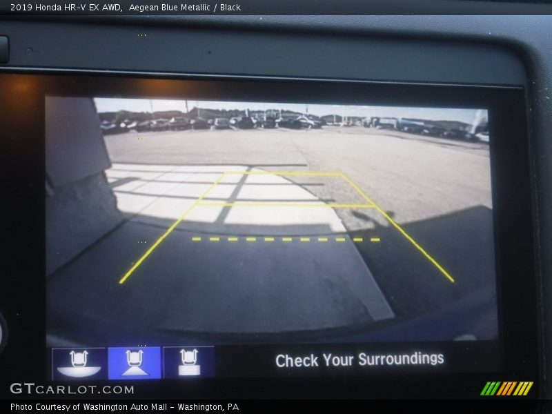 Aegean Blue Metallic / Black 2019 Honda HR-V EX AWD