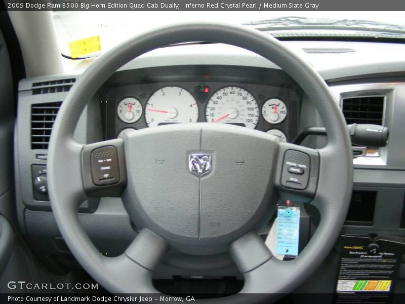 Inferno Red Crystal Pearl / Medium Slate Gray 2009 Dodge Ram 3500 Big Horn Edition Quad Cab Dually