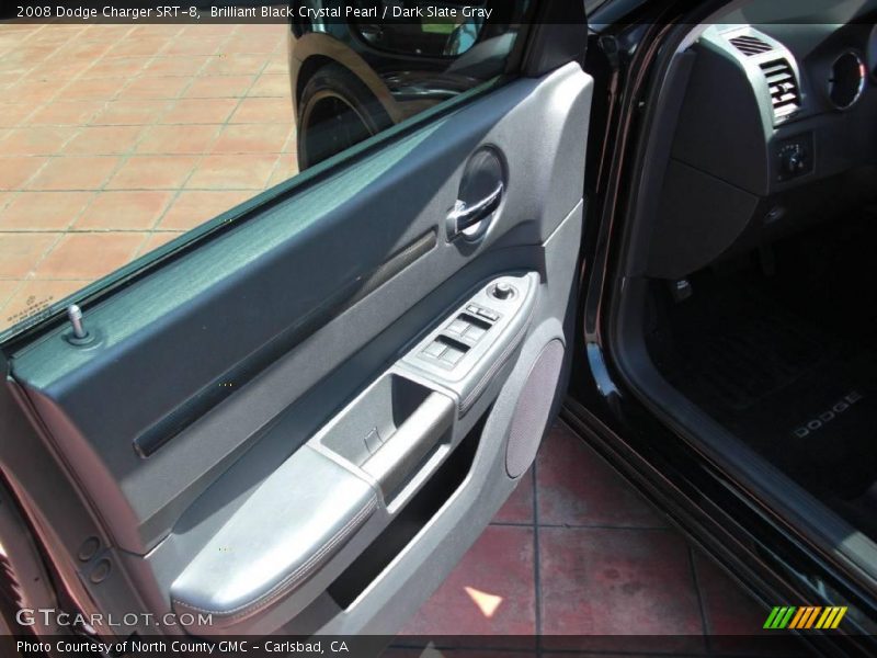 Brilliant Black Crystal Pearl / Dark Slate Gray 2008 Dodge Charger SRT-8