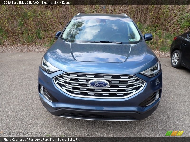 Blue Metallic / Ebony 2019 Ford Edge SEL AWD