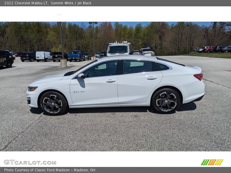 Summit White / Jet Black 2022 Chevrolet Malibu LT