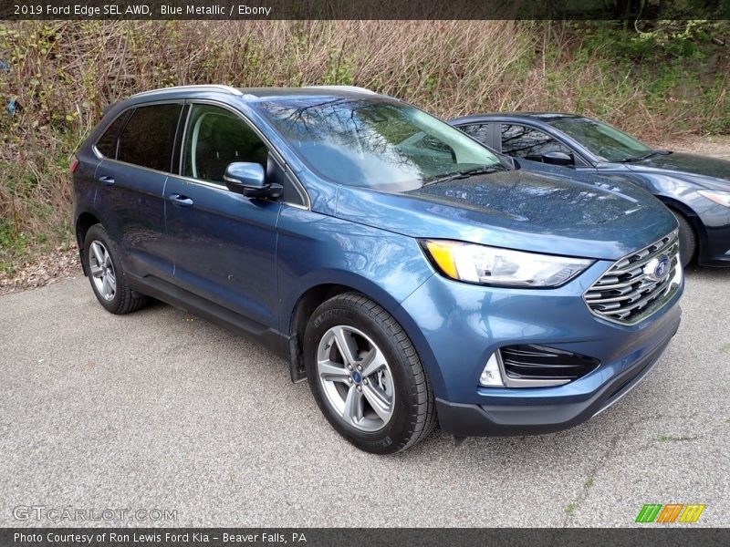 Blue Metallic / Ebony 2019 Ford Edge SEL AWD