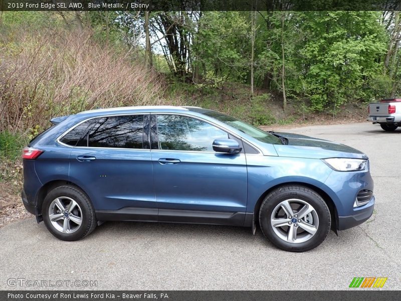 Blue Metallic / Ebony 2019 Ford Edge SEL AWD