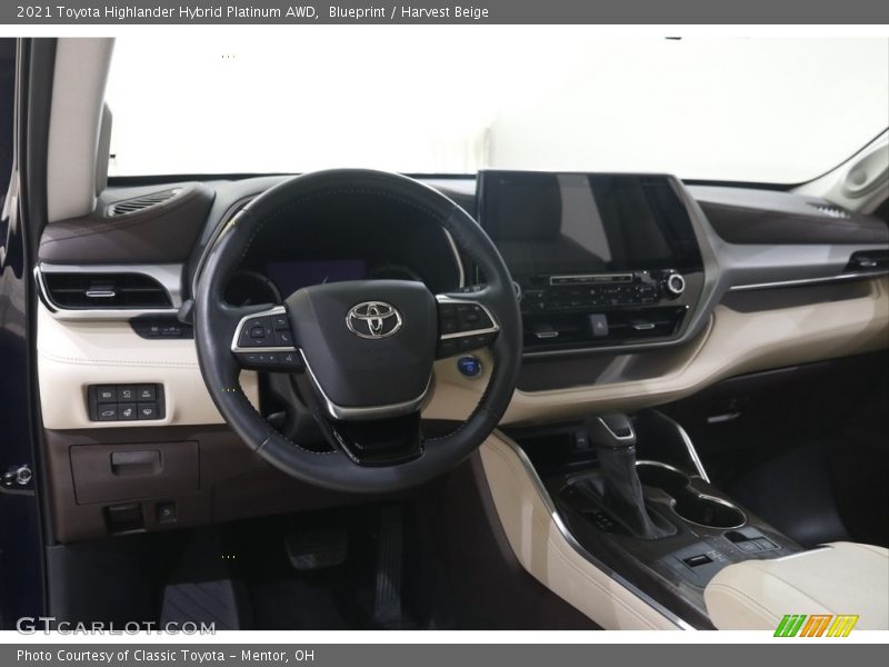 Dashboard of 2021 Highlander Hybrid Platinum AWD