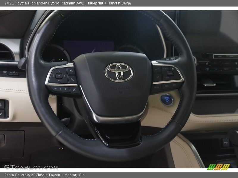  2021 Highlander Hybrid Platinum AWD Steering Wheel