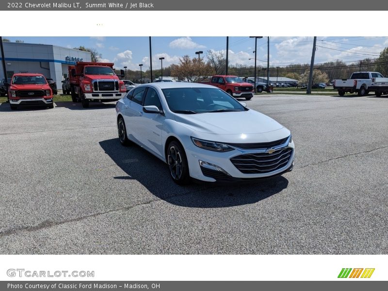 Summit White / Jet Black 2022 Chevrolet Malibu LT