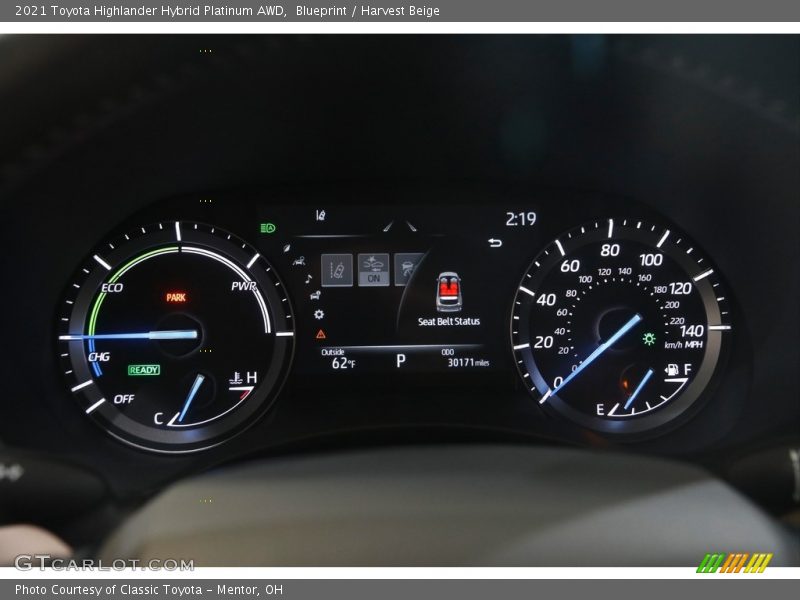  2021 Highlander Hybrid Platinum AWD Hybrid Platinum AWD Gauges