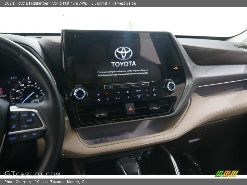 Blueprint / Harvest Beige 2021 Toyota Highlander Hybrid Platinum AWD