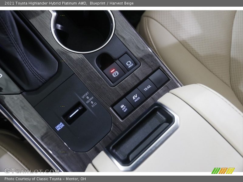 Blueprint / Harvest Beige 2021 Toyota Highlander Hybrid Platinum AWD