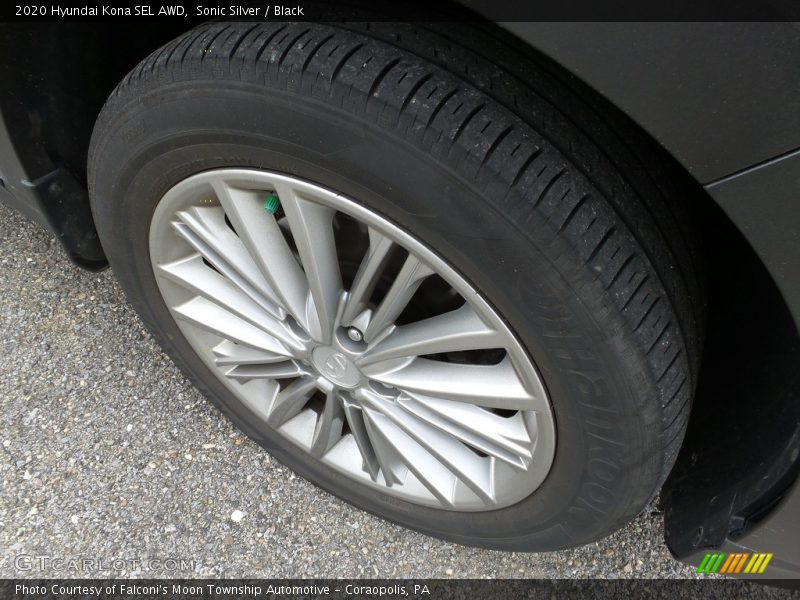 Sonic Silver / Black 2020 Hyundai Kona SEL AWD