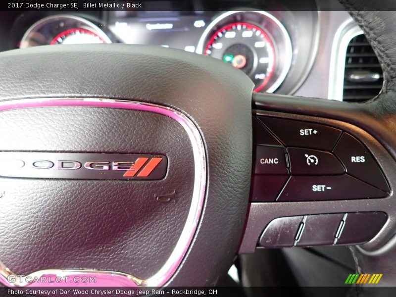Billet Metallic / Black 2017 Dodge Charger SE