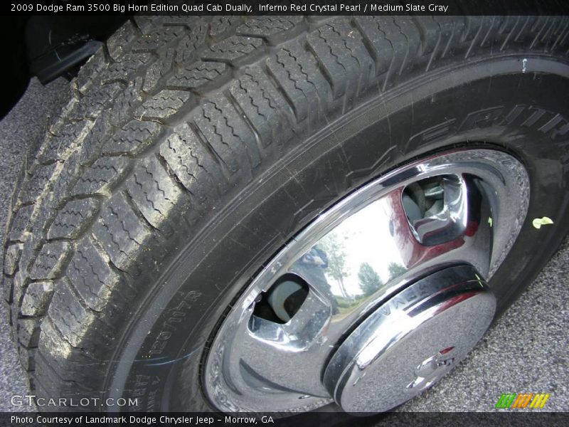 Inferno Red Crystal Pearl / Medium Slate Gray 2009 Dodge Ram 3500 Big Horn Edition Quad Cab Dually