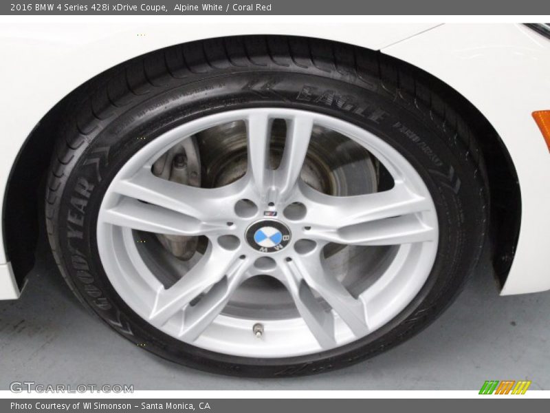 Alpine White / Coral Red 2016 BMW 4 Series 428i xDrive Coupe