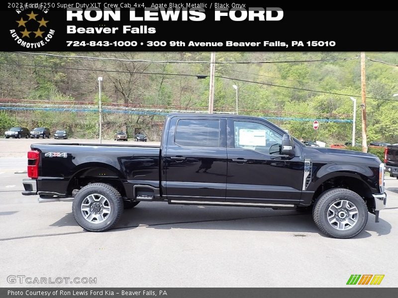 Agate Black Metallic / Black Onyx 2023 Ford F250 Super Duty XLT Crew Cab 4x4
