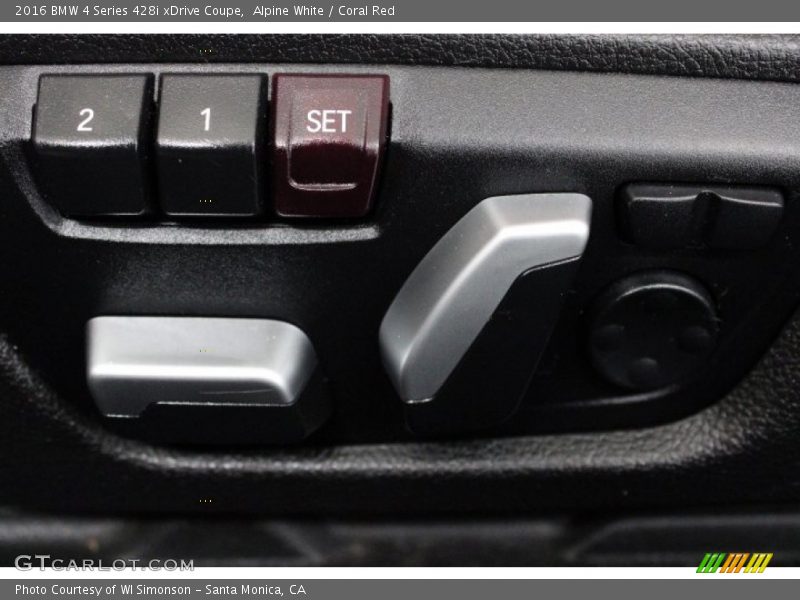 Alpine White / Coral Red 2016 BMW 4 Series 428i xDrive Coupe