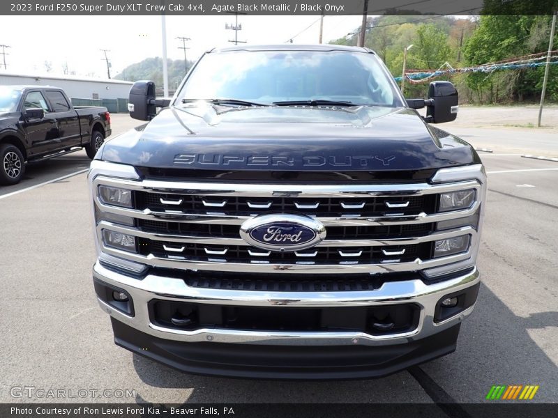 Agate Black Metallic / Black Onyx 2023 Ford F250 Super Duty XLT Crew Cab 4x4