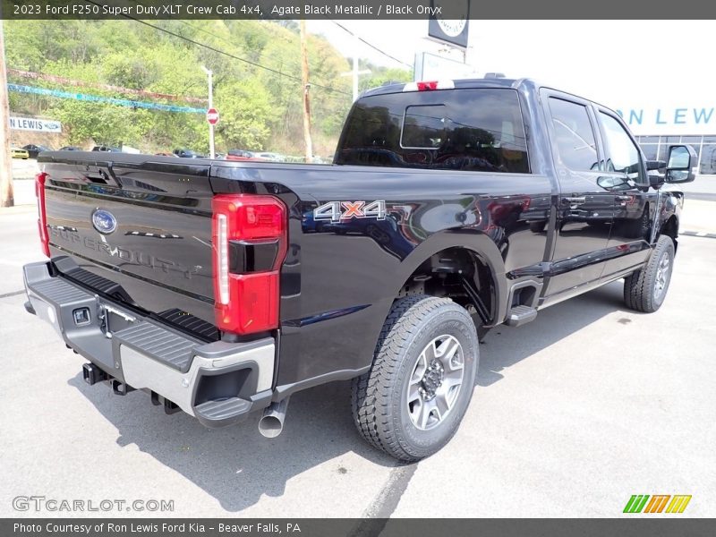 Agate Black Metallic / Black Onyx 2023 Ford F250 Super Duty XLT Crew Cab 4x4