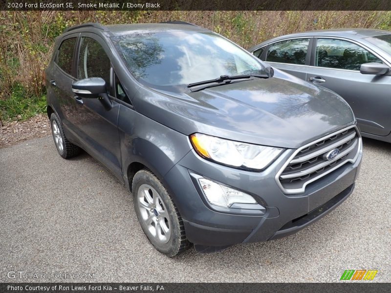Smoke Metallic / Ebony Black 2020 Ford EcoSport SE