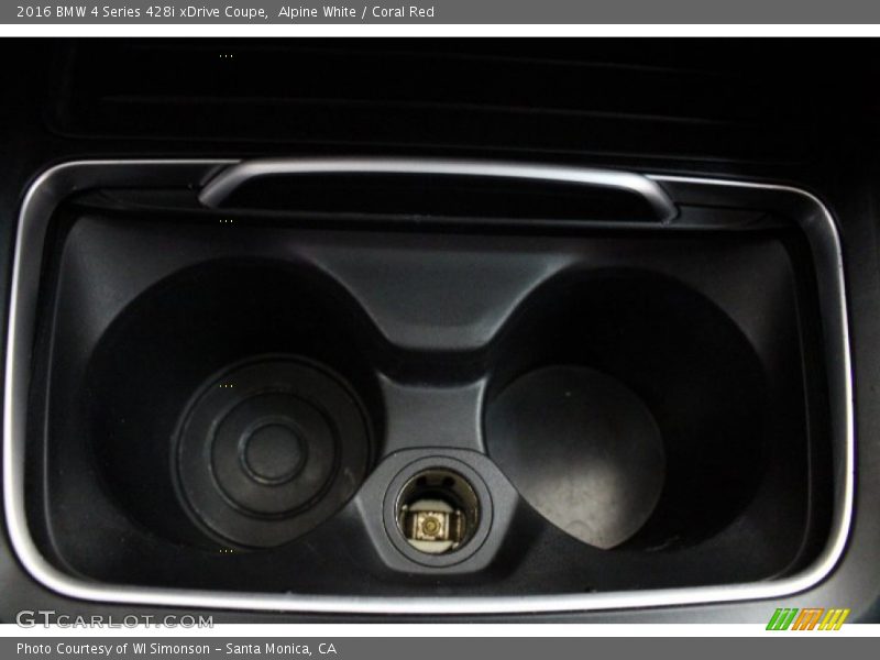 Alpine White / Coral Red 2016 BMW 4 Series 428i xDrive Coupe