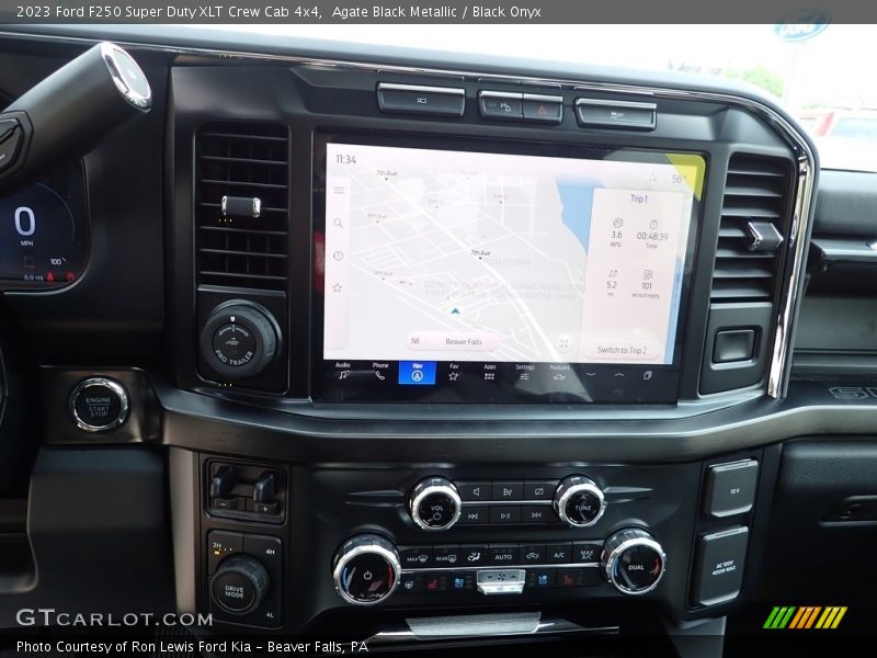 Navigation of 2023 F250 Super Duty XLT Crew Cab 4x4