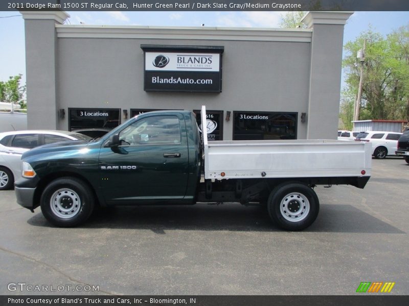 Hunter Green Pearl / Dark Slate Gray/Medium Graystone 2011 Dodge Ram 1500 ST Regular Cab