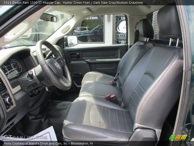 Hunter Green Pearl / Dark Slate Gray/Medium Graystone 2011 Dodge Ram 1500 ST Regular Cab