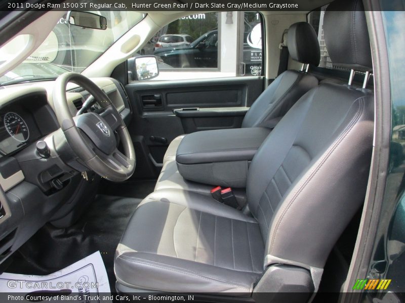 Hunter Green Pearl / Dark Slate Gray/Medium Graystone 2011 Dodge Ram 1500 ST Regular Cab