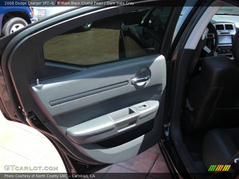 Brilliant Black Crystal Pearl / Dark Slate Gray 2008 Dodge Charger SRT-8