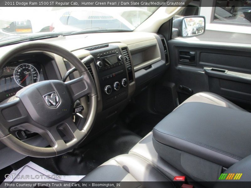 Hunter Green Pearl / Dark Slate Gray/Medium Graystone 2011 Dodge Ram 1500 ST Regular Cab