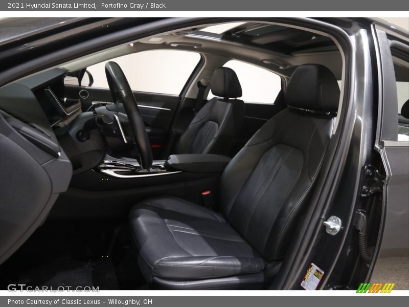 Portofino Gray / Black 2021 Hyundai Sonata Limited