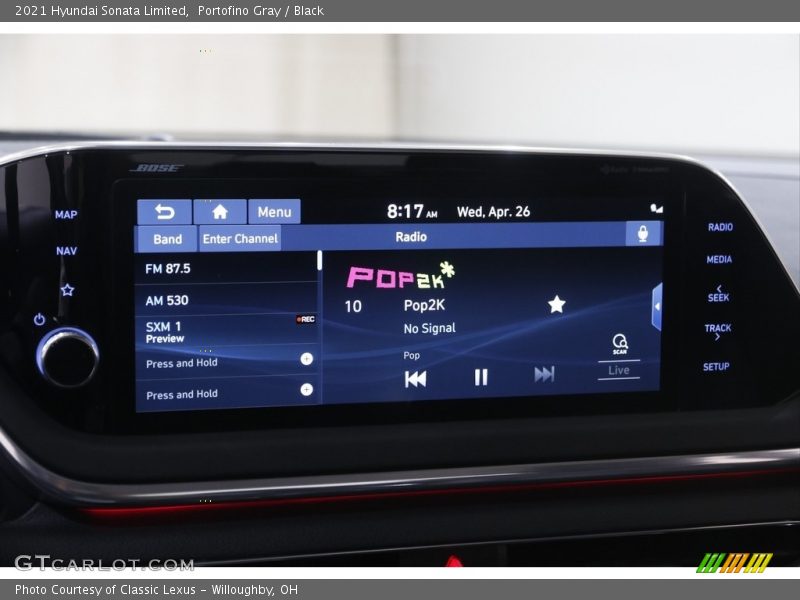 Portofino Gray / Black 2021 Hyundai Sonata Limited