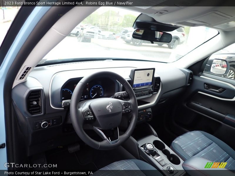 Robins Egg Blue / Navy Pier 2023 Ford Bronco Sport Heritage Limited 4x4