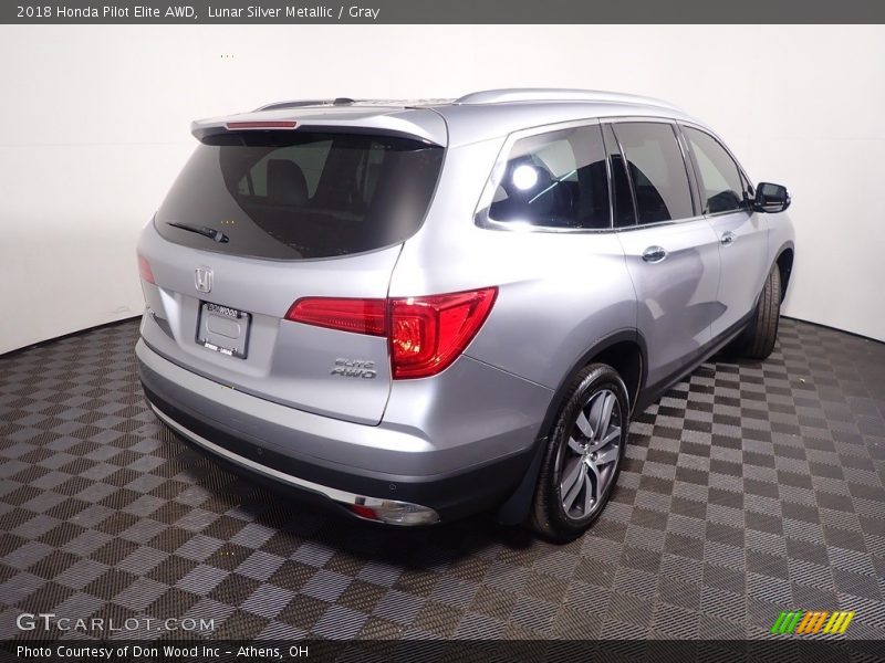 Lunar Silver Metallic / Gray 2018 Honda Pilot Elite AWD