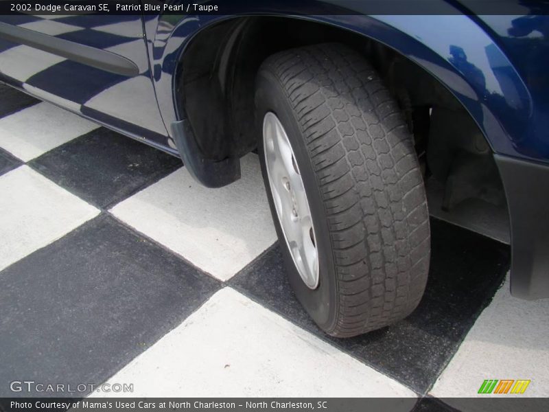 Patriot Blue Pearl / Taupe 2002 Dodge Caravan SE
