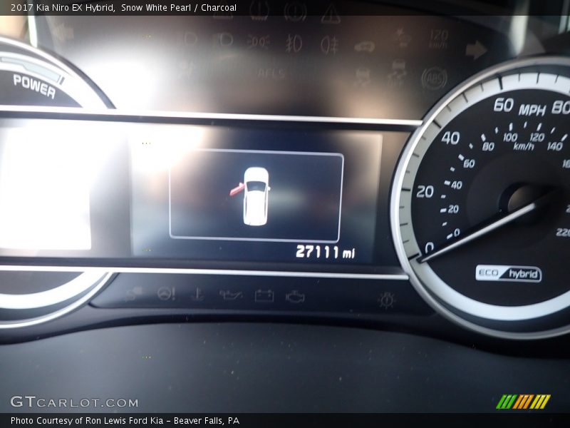 Snow White Pearl / Charcoal 2017 Kia Niro EX Hybrid