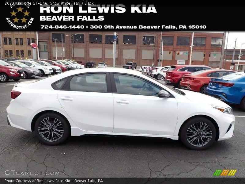 Snow White Pearl / Black 2023 Kia Forte GT-Line