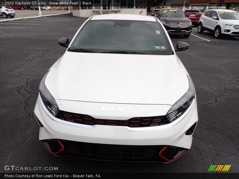 Snow White Pearl / Black 2023 Kia Forte GT-Line