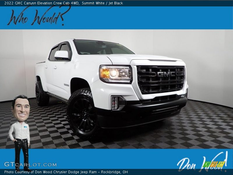 Summit White / Jet Black 2022 GMC Canyon Elevation Crew Cab 4WD