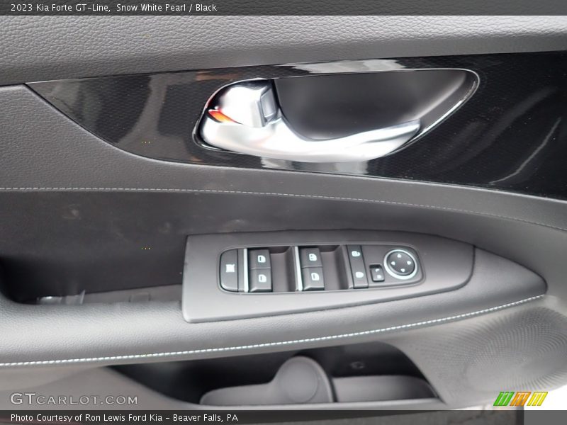 Snow White Pearl / Black 2023 Kia Forte GT-Line