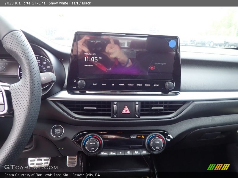 Snow White Pearl / Black 2023 Kia Forte GT-Line