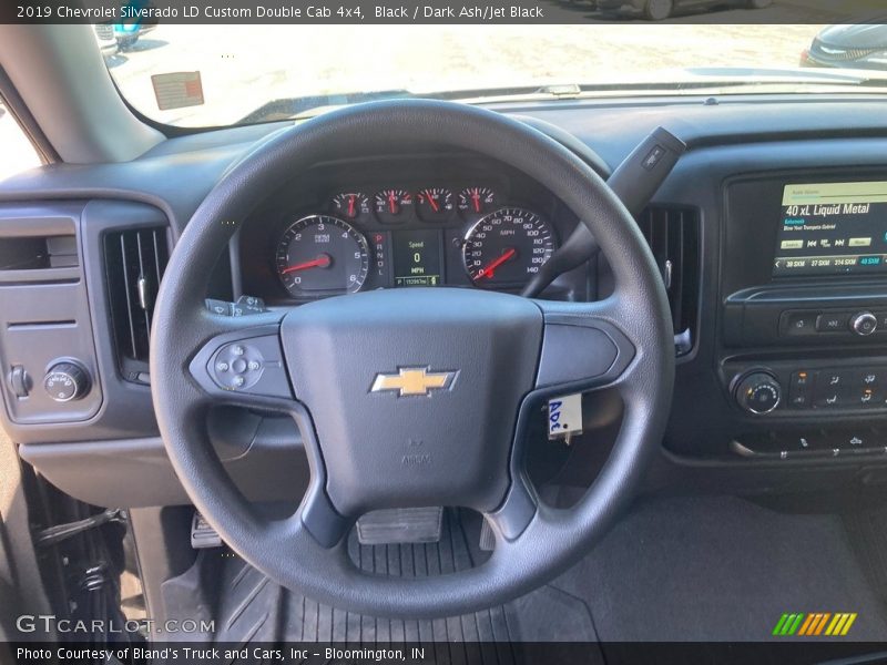 Black / Dark Ash/Jet Black 2019 Chevrolet Silverado LD Custom Double Cab 4x4