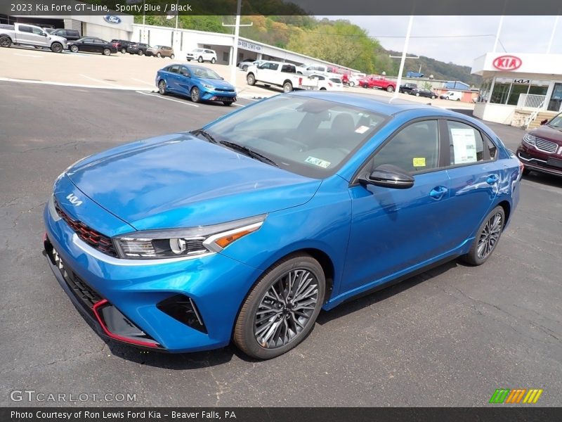 Sporty Blue / Black 2023 Kia Forte GT-Line