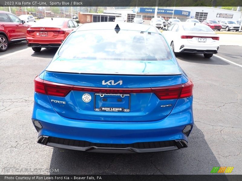 Sporty Blue / Black 2023 Kia Forte GT-Line