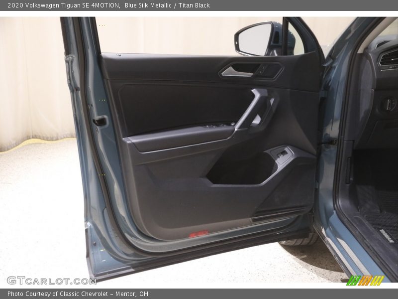 Blue Silk Metallic / Titan Black 2020 Volkswagen Tiguan SE 4MOTION
