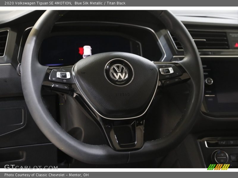 Blue Silk Metallic / Titan Black 2020 Volkswagen Tiguan SE 4MOTION