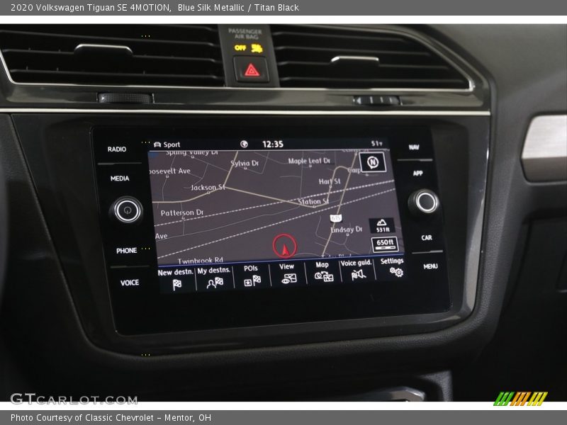 Blue Silk Metallic / Titan Black 2020 Volkswagen Tiguan SE 4MOTION