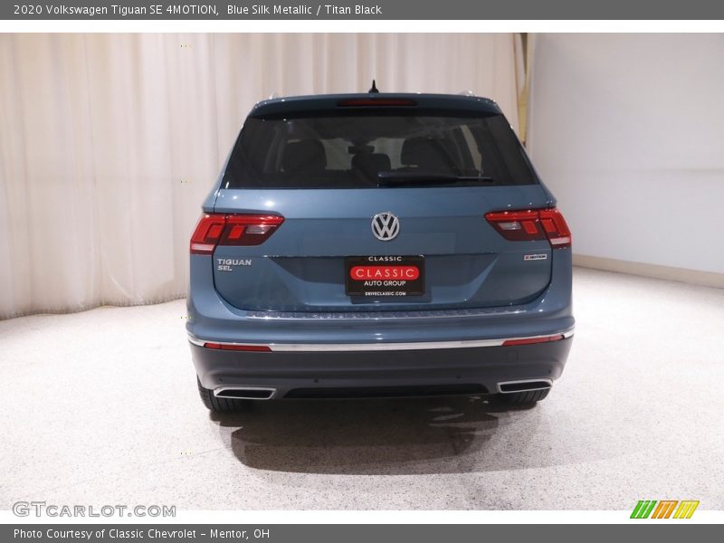Blue Silk Metallic / Titan Black 2020 Volkswagen Tiguan SE 4MOTION